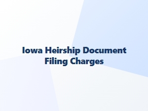 Iowa Heirship Document Filing Costs